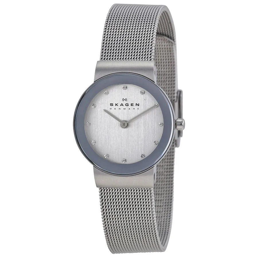 Skagen - Orologio Donna  Classic Chrome Dial Mesh Ladies Watch  (modello 358SSSD) [Outlet]