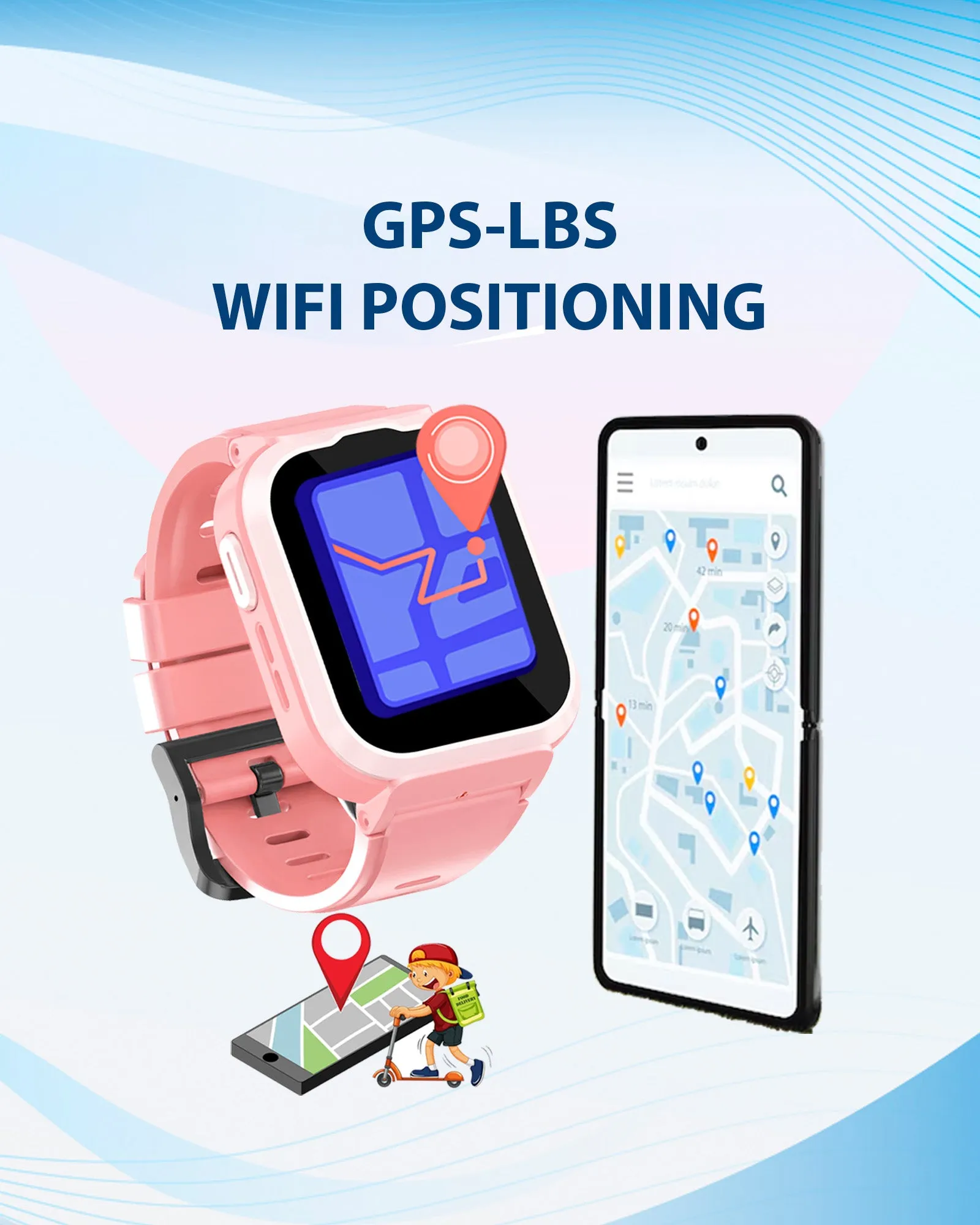 Spiky 4G Cyclops 4g Voice Calling Kids Smartwatch