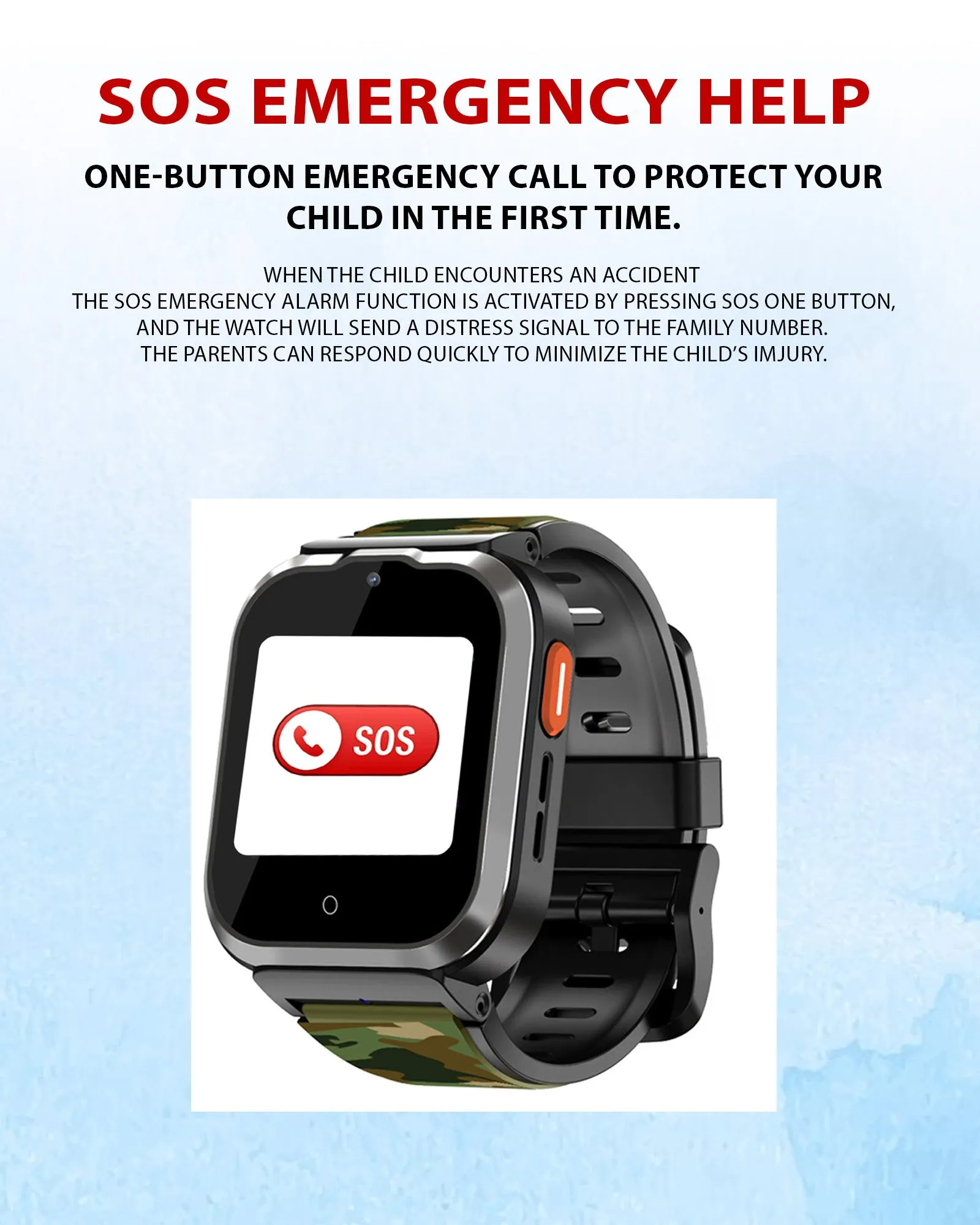 Spiky 4G Cyclops 4g Voice Calling Kids Smartwatch