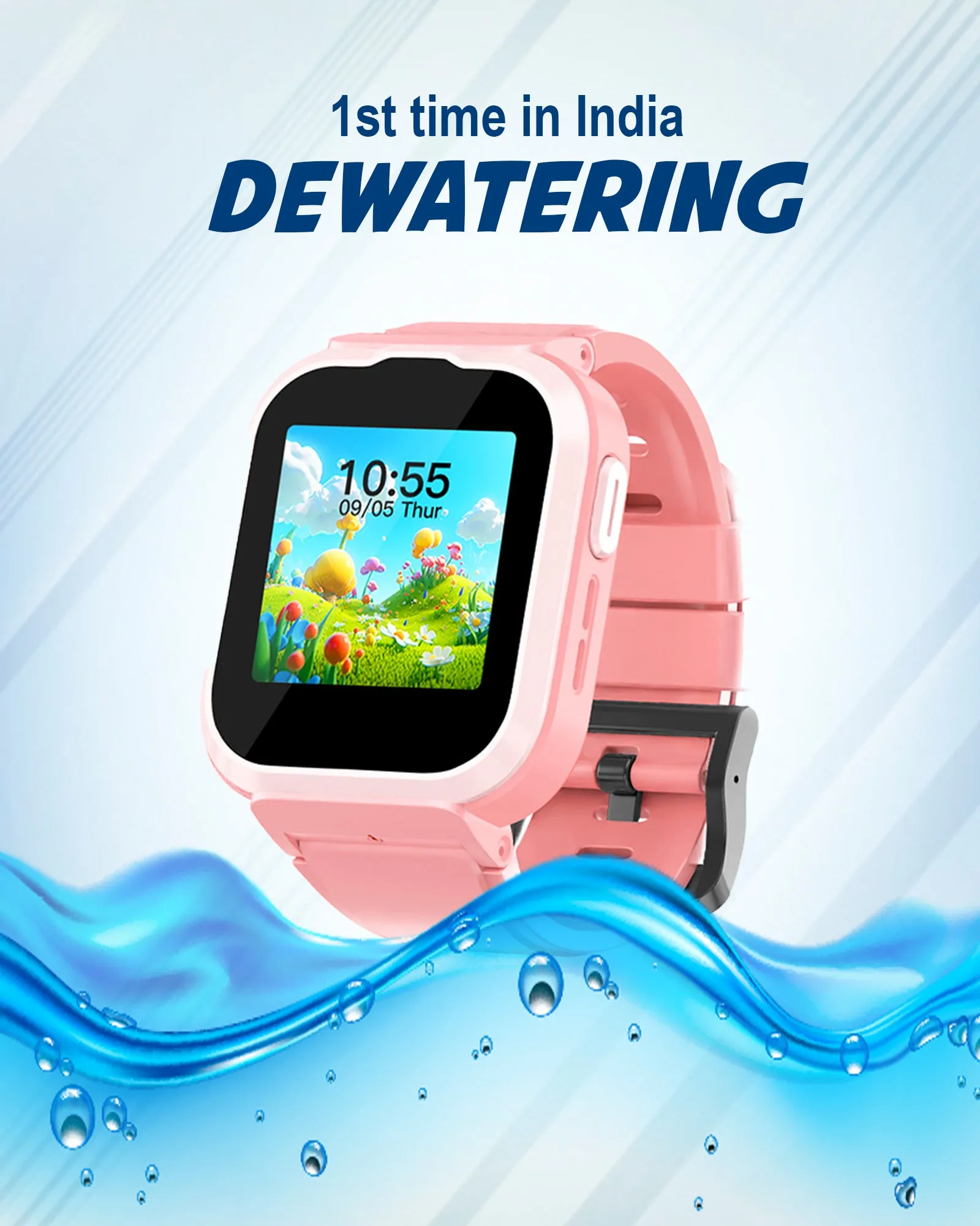 Spiky 4G Cyclops 4g Voice Calling Kids Smartwatch