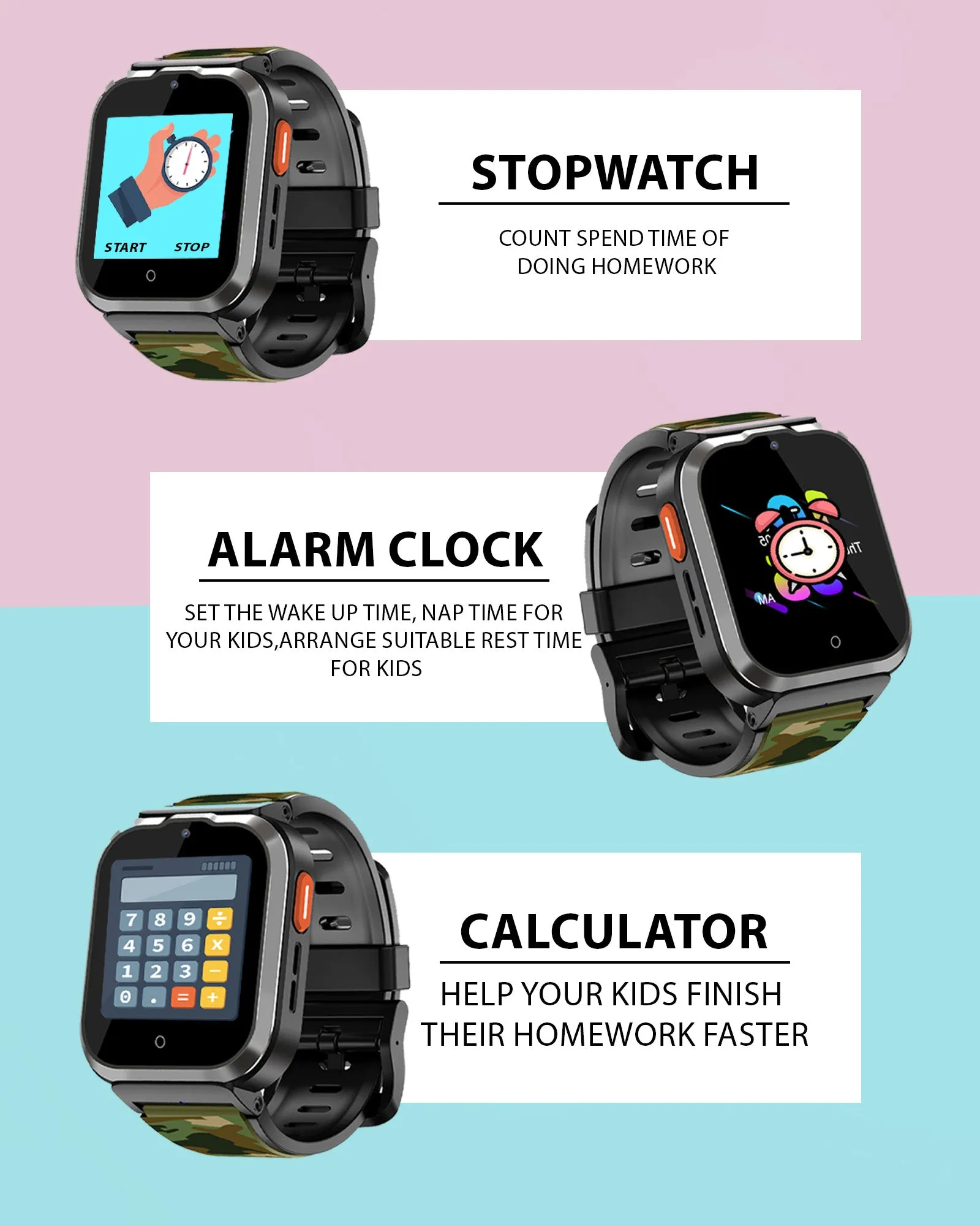 Spiky 4G Cyclops 4g Voice Calling Kids Smartwatch