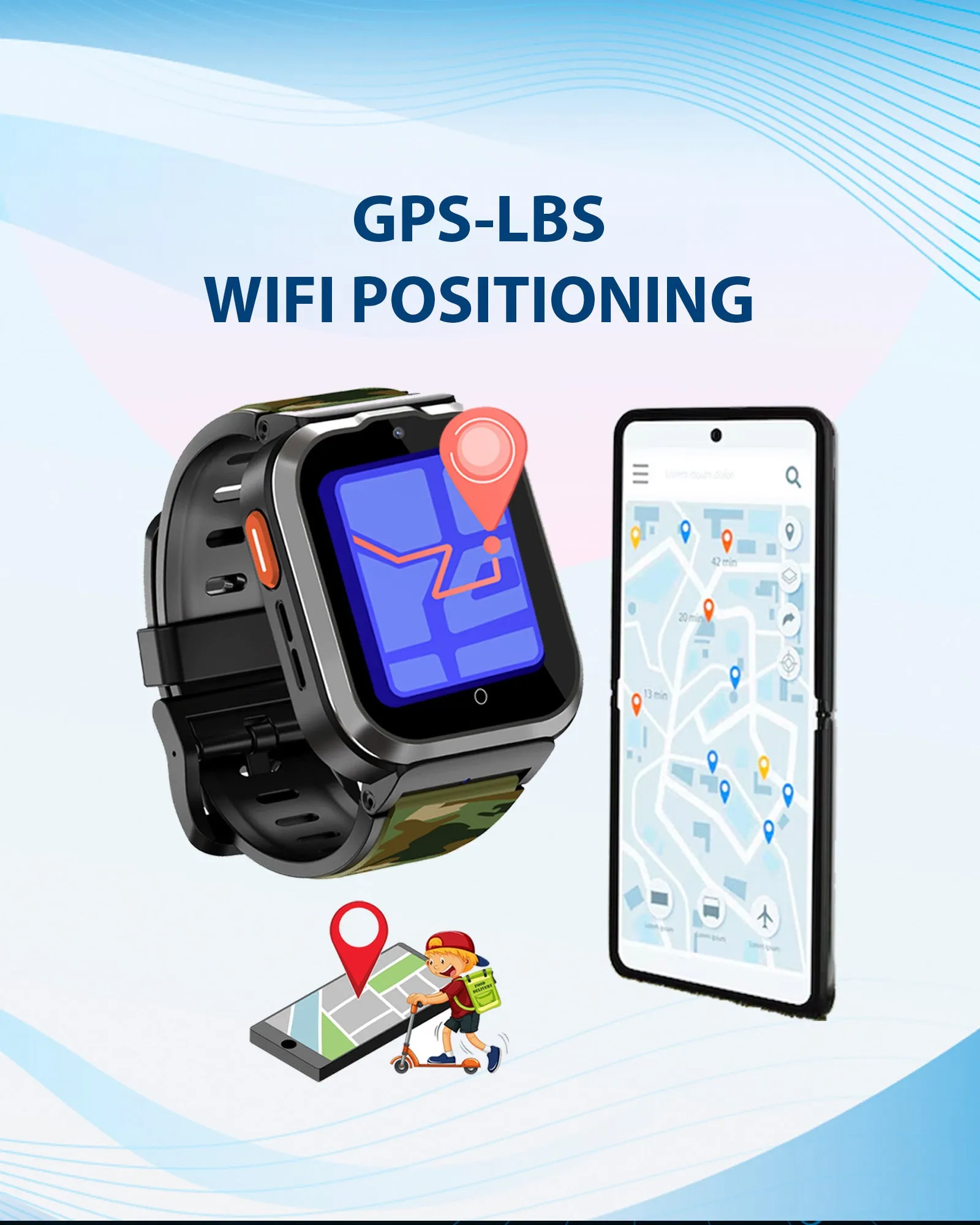 Spiky 4G Cyclops 4g Voice Calling Kids Smartwatch