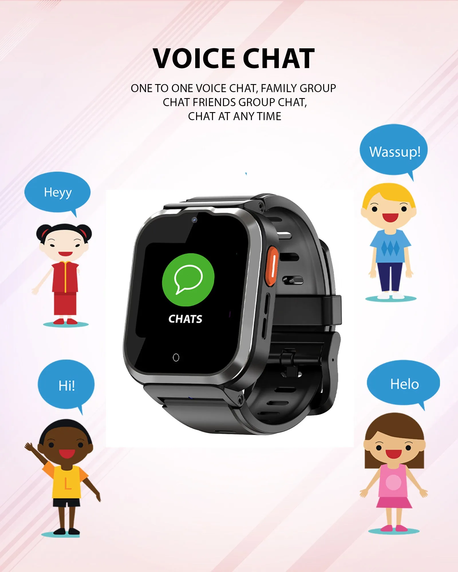 Spiky 4G Cyclops 4g Voice Calling Kids Smartwatch