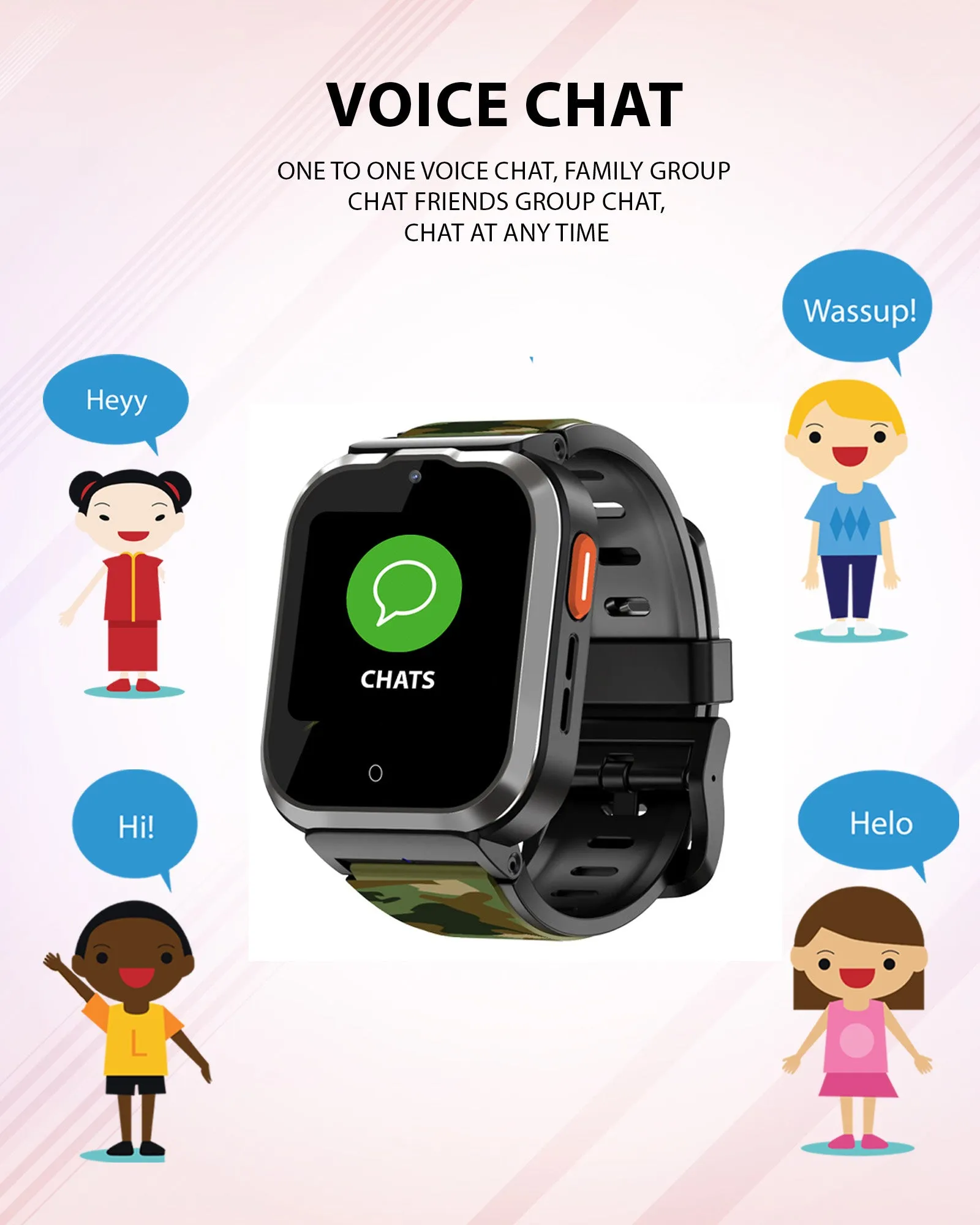 Spiky 4G Cyclops 4g Voice Calling Kids Smartwatch
