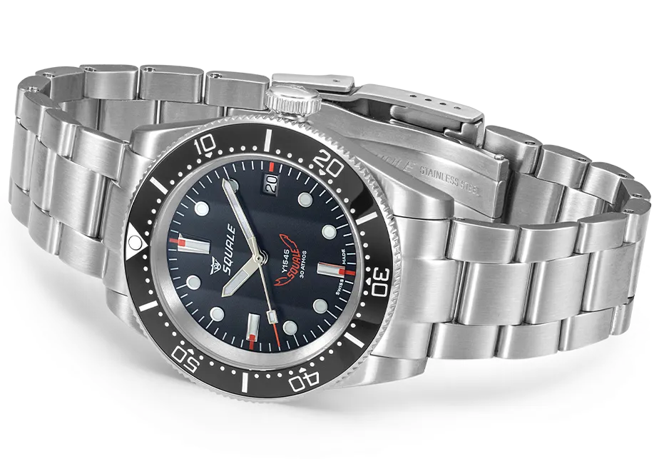 Squale 1545 Black Bracelet Watch