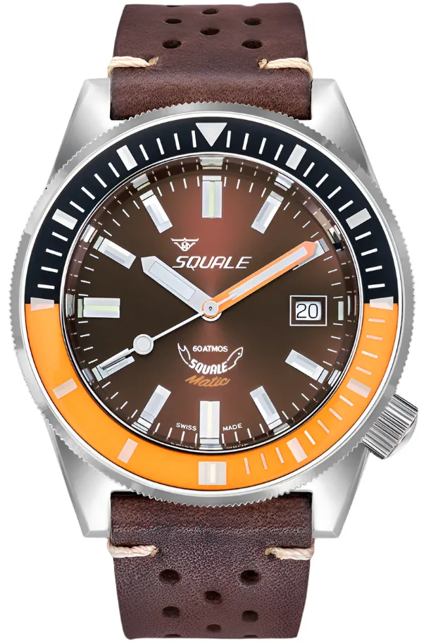 Squale Matic Chocolate Leather Watch