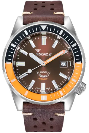Squale Matic Chocolate Leather Watch