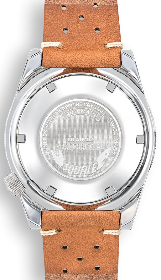 Squale Matic Light Blue Leather Watch