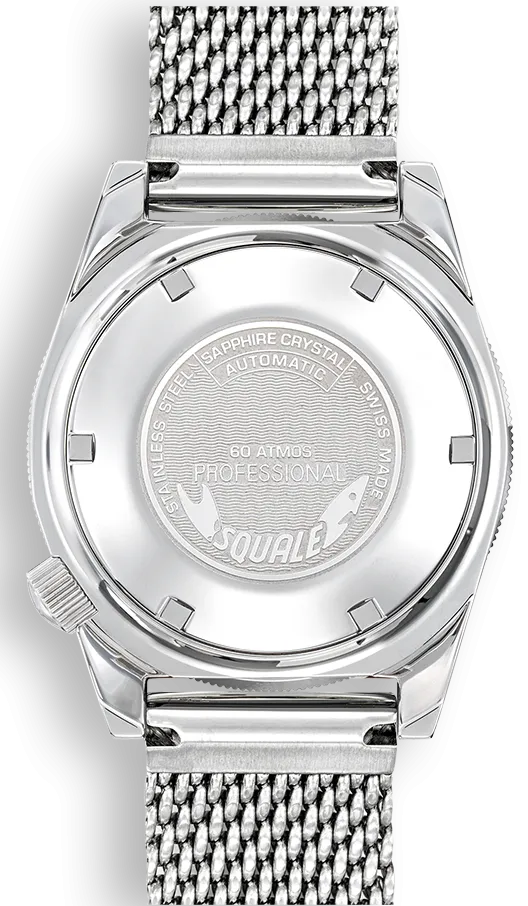 Squale Matic Light Blue Mesh Watch