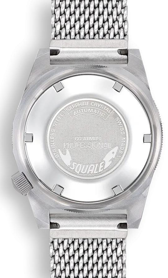 Squale Matic Orange Mesh Watch