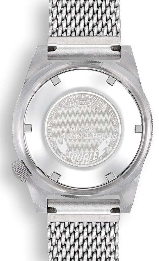 Squale Matic Satin Black Mesh Watch