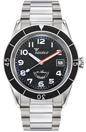 Squale SUB-39 Black Arabic Bracelet Watch