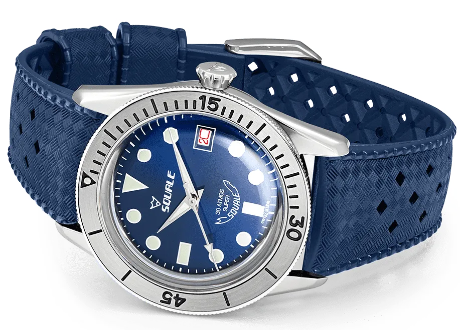 Squale SUB-39 Super Blue Rubber Watch