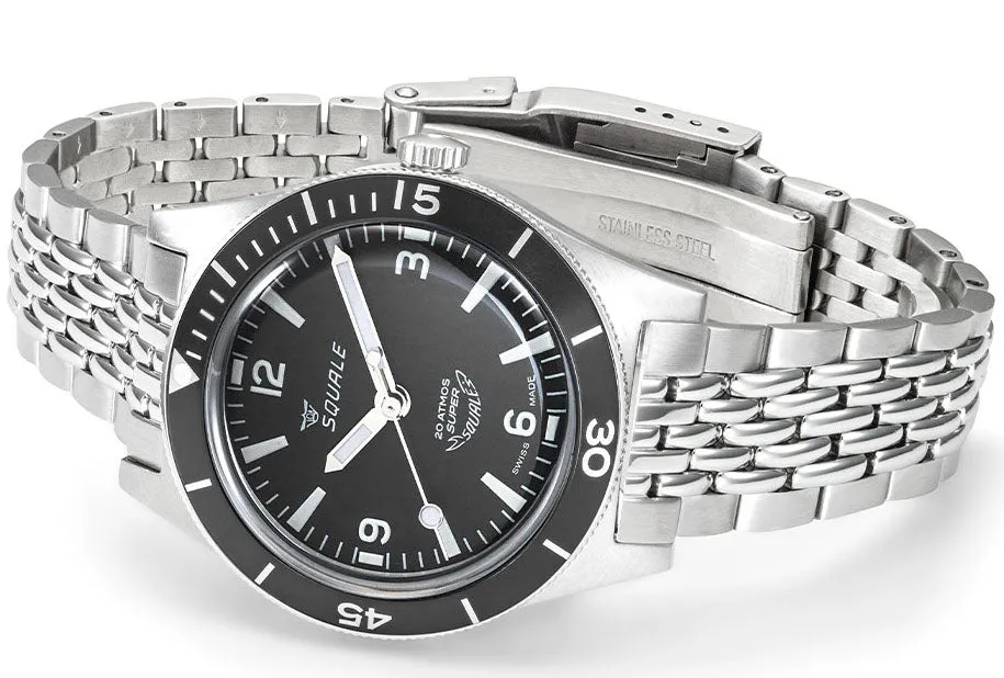 Squale SuperSquale Black Bracelet Watch