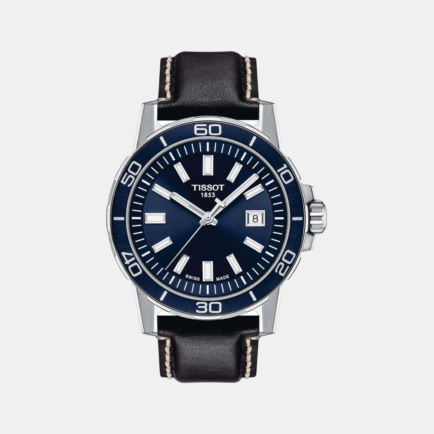 Supersport Chrono Men Analog Leather Watch T1256101604100