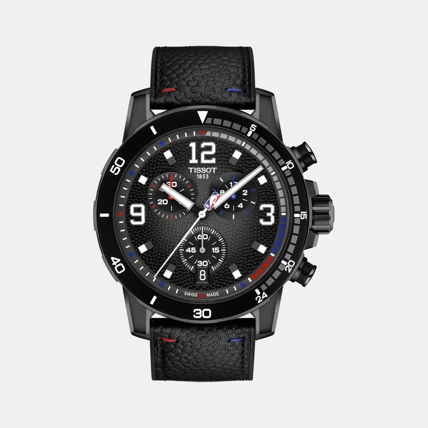 Supersport NBA Special Edition Men Quartz Black Dial Chronograph Leather Watch T1256173706700
