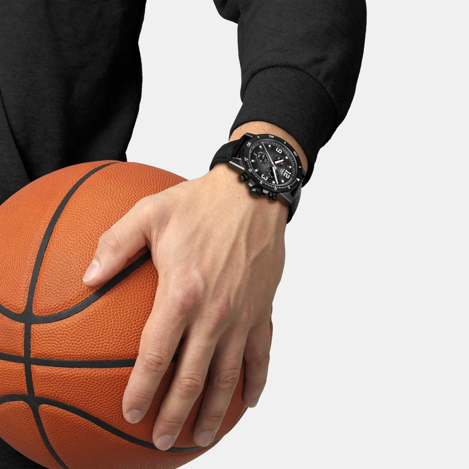 Supersport NBA Special Edition Men Quartz Black Dial Chronograph Leather Watch T1256173706700