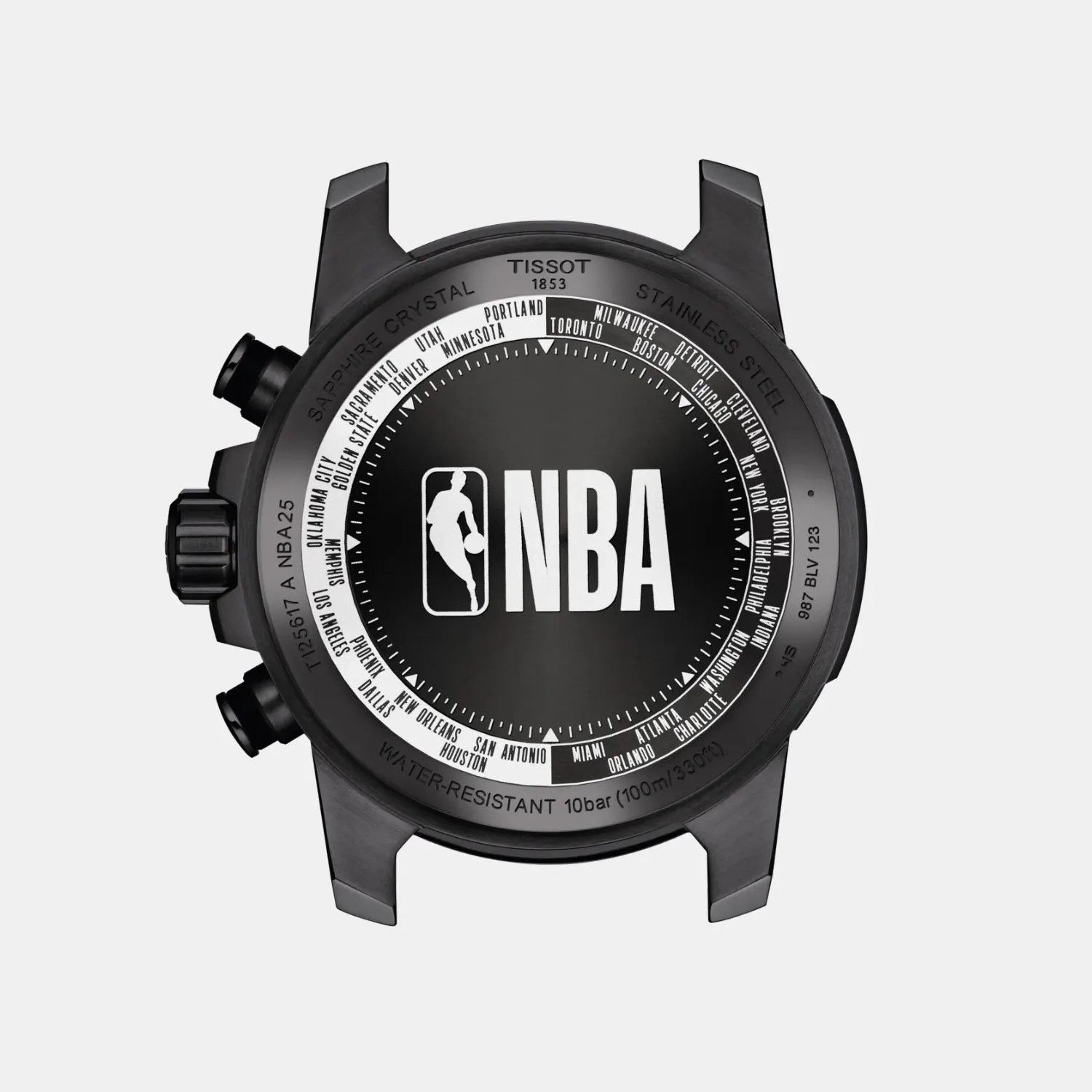 Supersport NBA Special Edition Men Quartz Black Dial Chronograph Leather Watch T1256173706700
