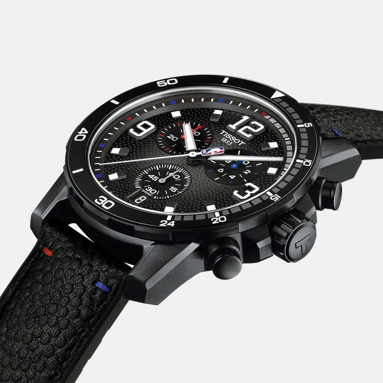 Supersport NBA Special Edition Men Quartz Black Dial Chronograph Leather Watch T1256173706700