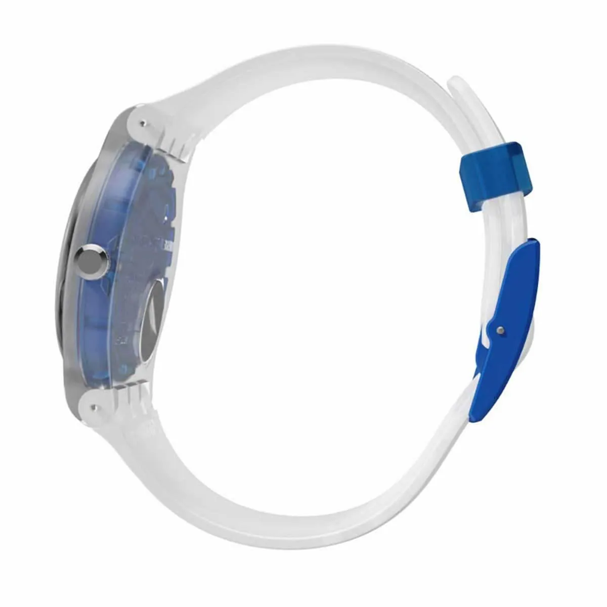 Swatch Unisex Strap Watch - The Swatch Vibe Blumazing Swiss White Silicone | SUOK129