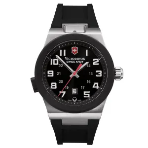 Swiss Army 241131 Men's Night Vision II Black Dial Black Rubber Strap Watch
