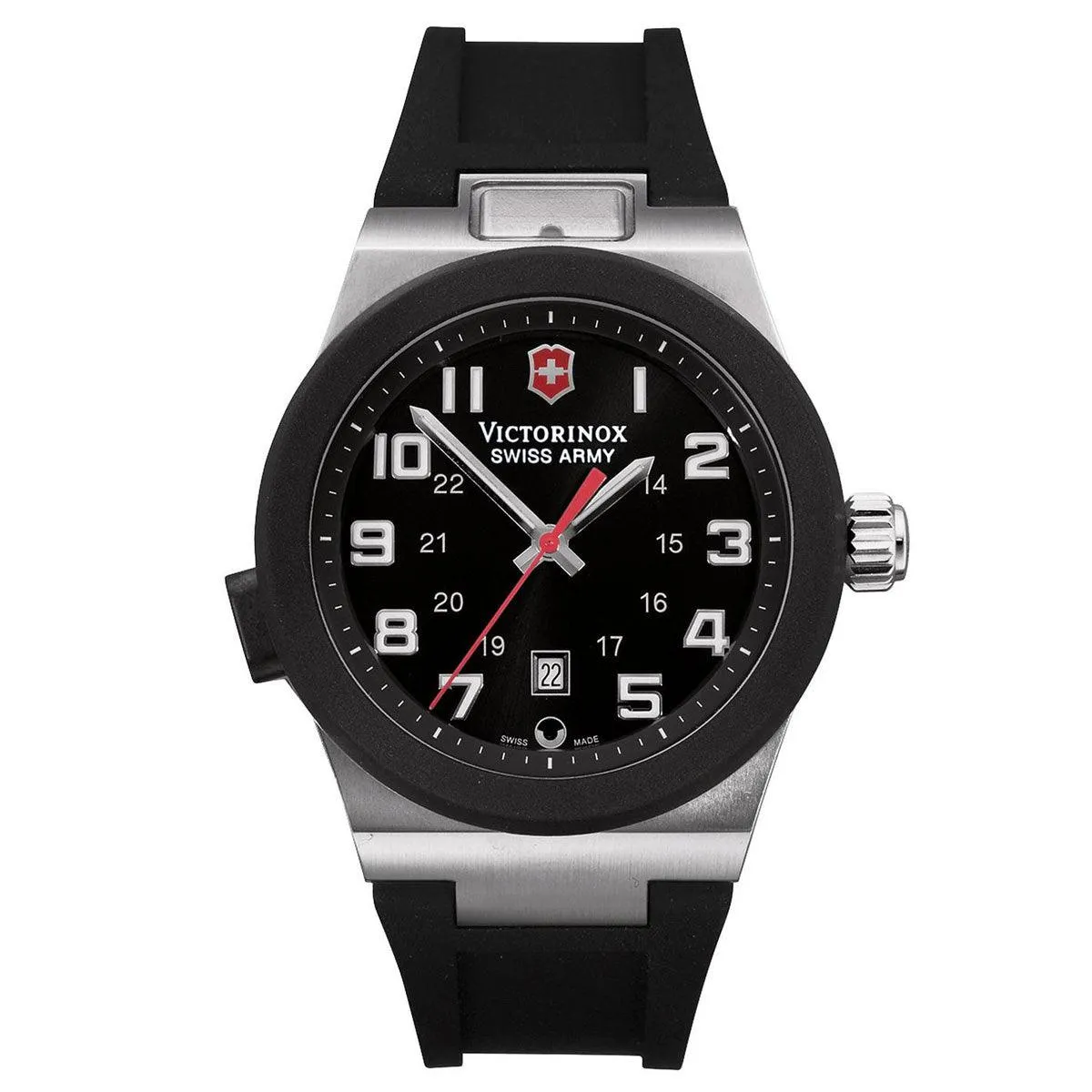 Swiss Army 241131 Men's Night Vision II Black Dial Black Rubber Strap Watch