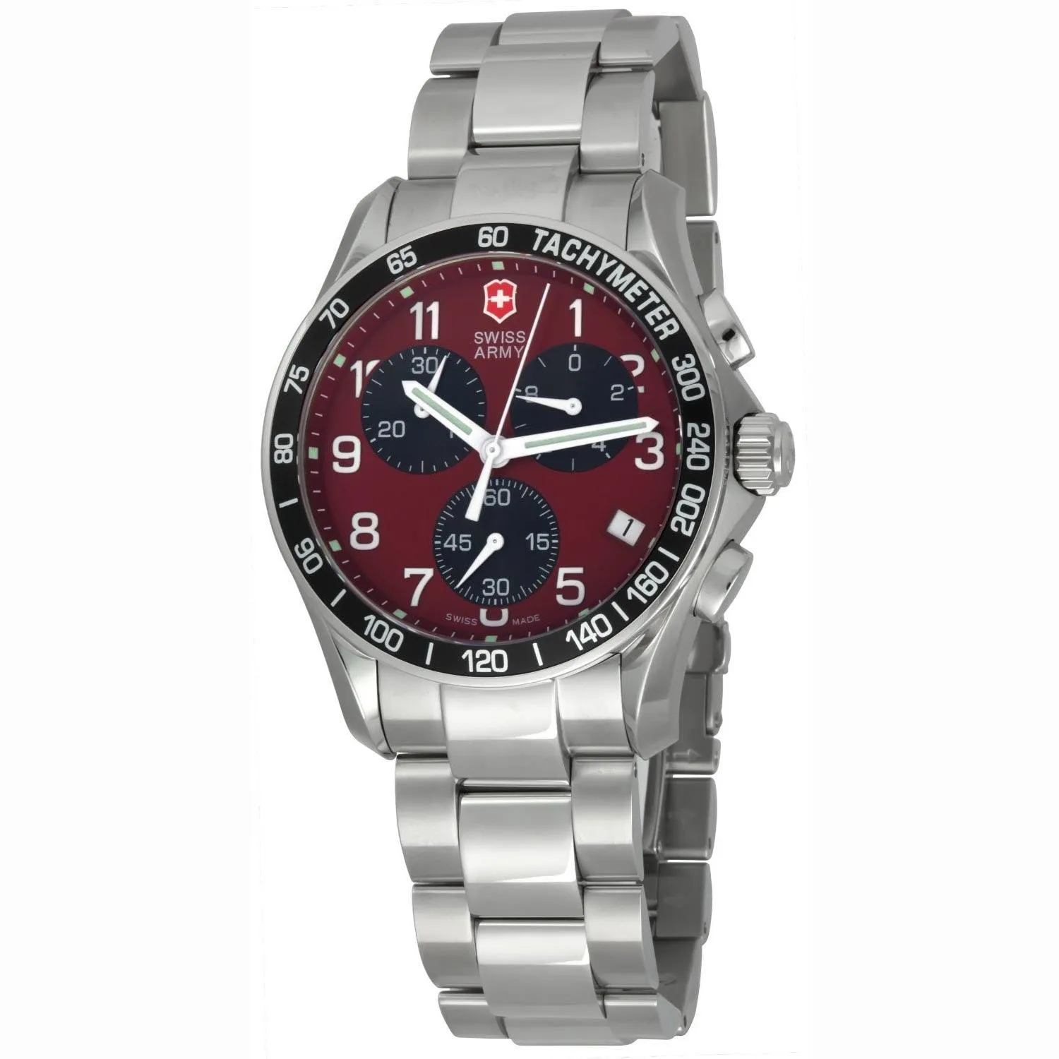 Swiss Army 241148 Men's Brown Dial Stainless Steel Chronograph Watch