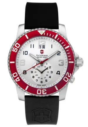 Swiss Army 241177 Men's Maverick II Dual Time Black Rubber