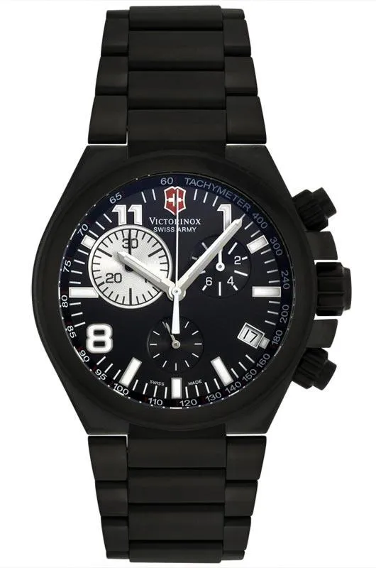 Swiss Army 241255 Men's Swiss Made Black Titanium Chronograph Watch