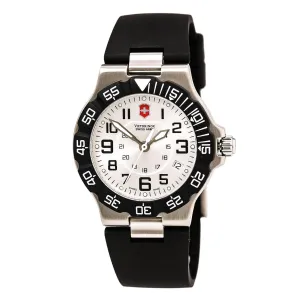 Swiss Army 241345 Men's Summit XLT Silver Dial Black Rubber Strap Watch