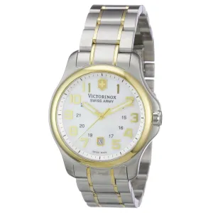 Swiss Army 241364 Women's Officers White MOP Dial Two Tone Steel Watch
