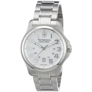 Swiss Army 241365 Women's Officer's White MOP Dial Stainless Steel Watch