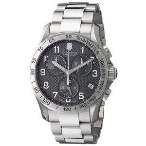 Swiss Army 241405 Men's Classic Grey Dial Steel Bracelet Chronograph Watch