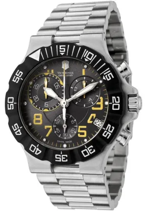 Swiss Army 241409 Men's Quartz SS Gray Dial Chronograph Watch