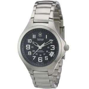Swiss Army 241471 Women's Base Camp Swiss Black Date Dial Stainless Steel Bracelet Watch