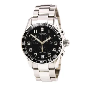 Swiss Army 241494 Men's Chrono Classic Black Dial Stainless Steel Bracelet Watch