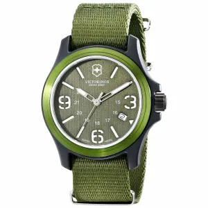 Swiss Army 241514 Men's Original Green Dial Green Nylon Strap Watch
