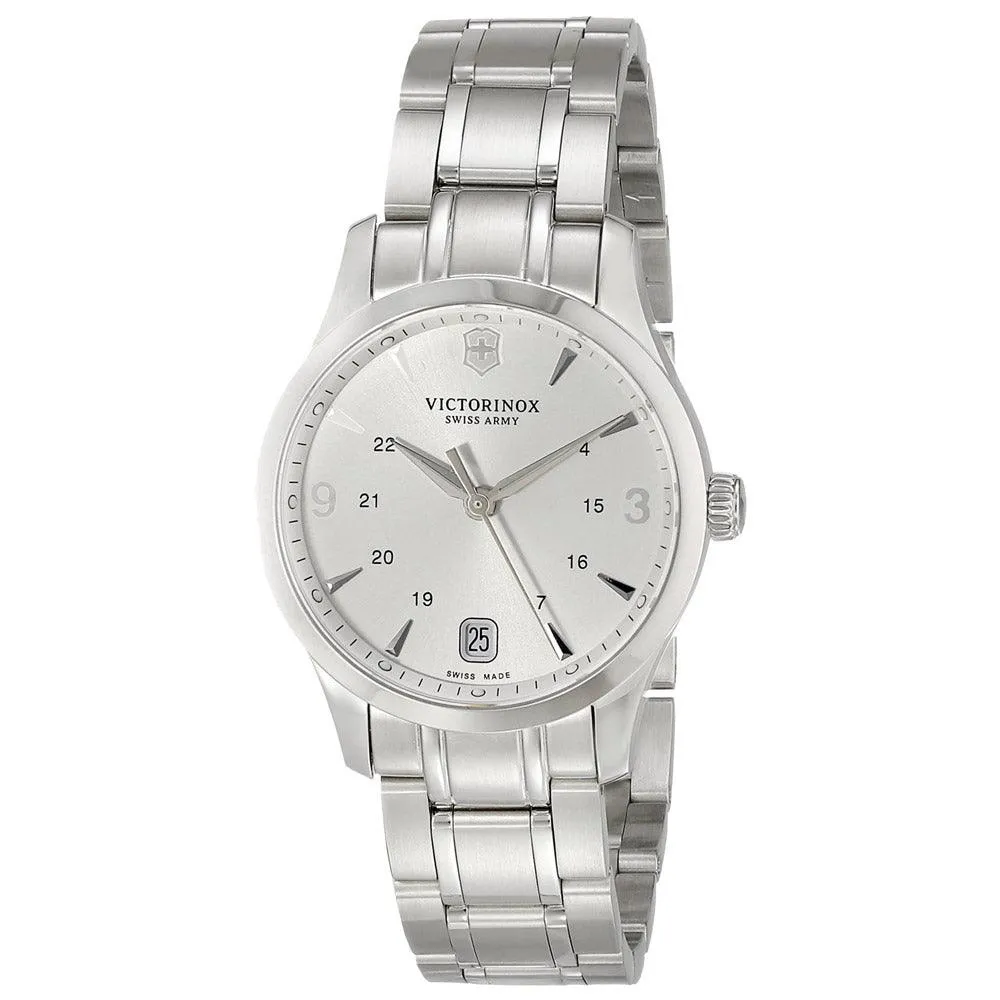 Swiss Army 241539 Women's Alliance Small Silver Dial Stainless Steel Watch