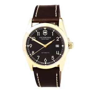Swiss Army 241646 Men's Infantry Brown Dial Brown Leather Strap Mechanical Automatic Watch