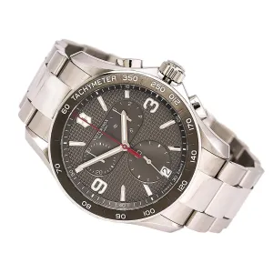 Swiss Army 241656 Men's Chrono Classic Grey Dial Stainless Steel Bracelet Watch