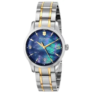 Swiss Army 249064 Women's Alliance Black MOP Dial Two Tone Bracelet Watch