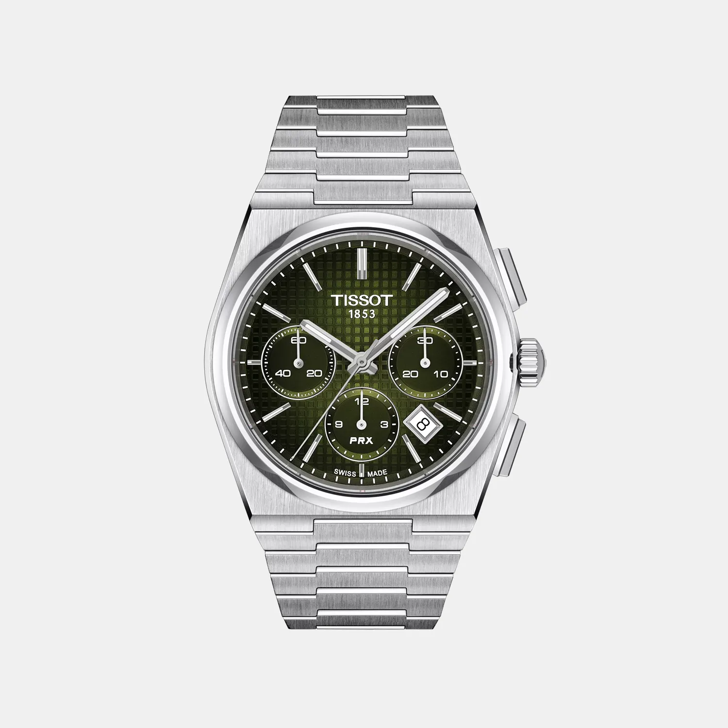 T-Classic Men Analog Graded Green Dial Swiss Tissot Automatic Stainless Steel Watch T1374271109100