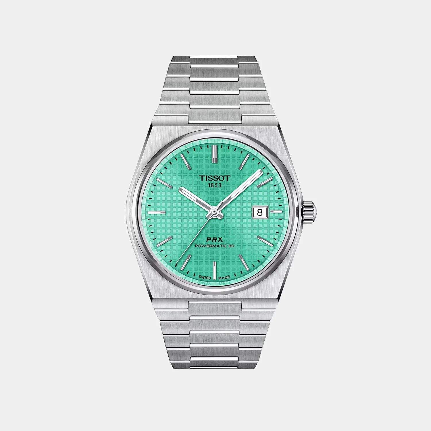 T-Classic Men Analog Light Green Dial Automatic Stainless Steel Watch T1374071109101