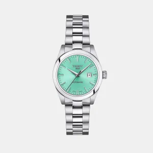 T-My Lady Women Analog Light Green Dial Automatic Stainless Steel Watch T1320071109100