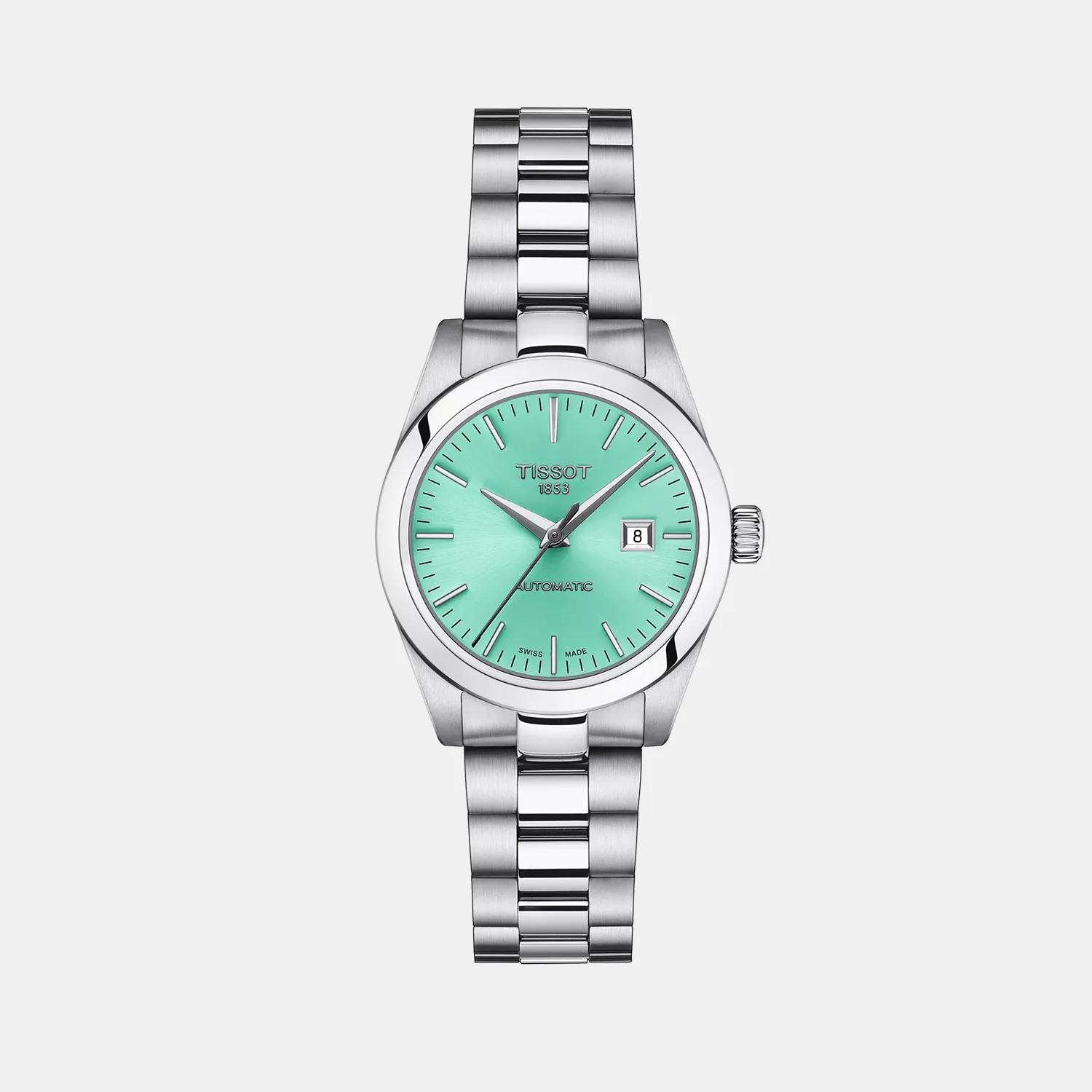 T-My Lady Women Analog Light Green Dial Automatic Stainless Steel Watch T1320071109100