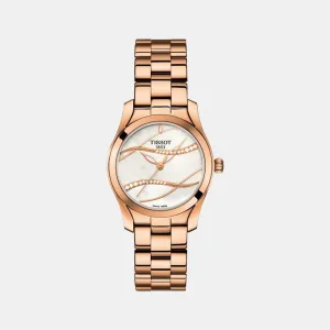 T-Wave Women Analog Stainless Steel Watch T1122103311100