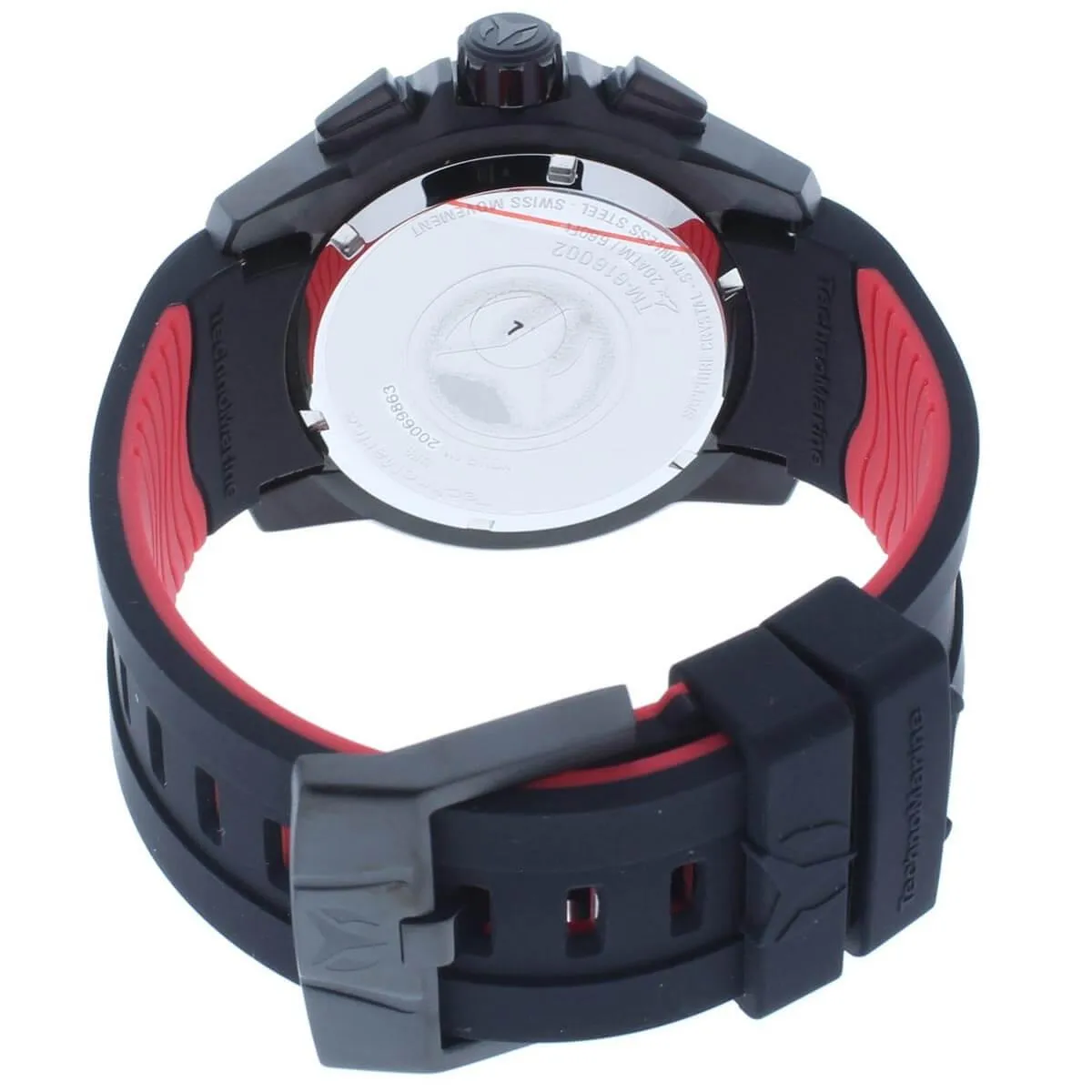 Technomarine Men's Chronograph Watch - UF6 Black Dial Rubber Strap | TM-616002