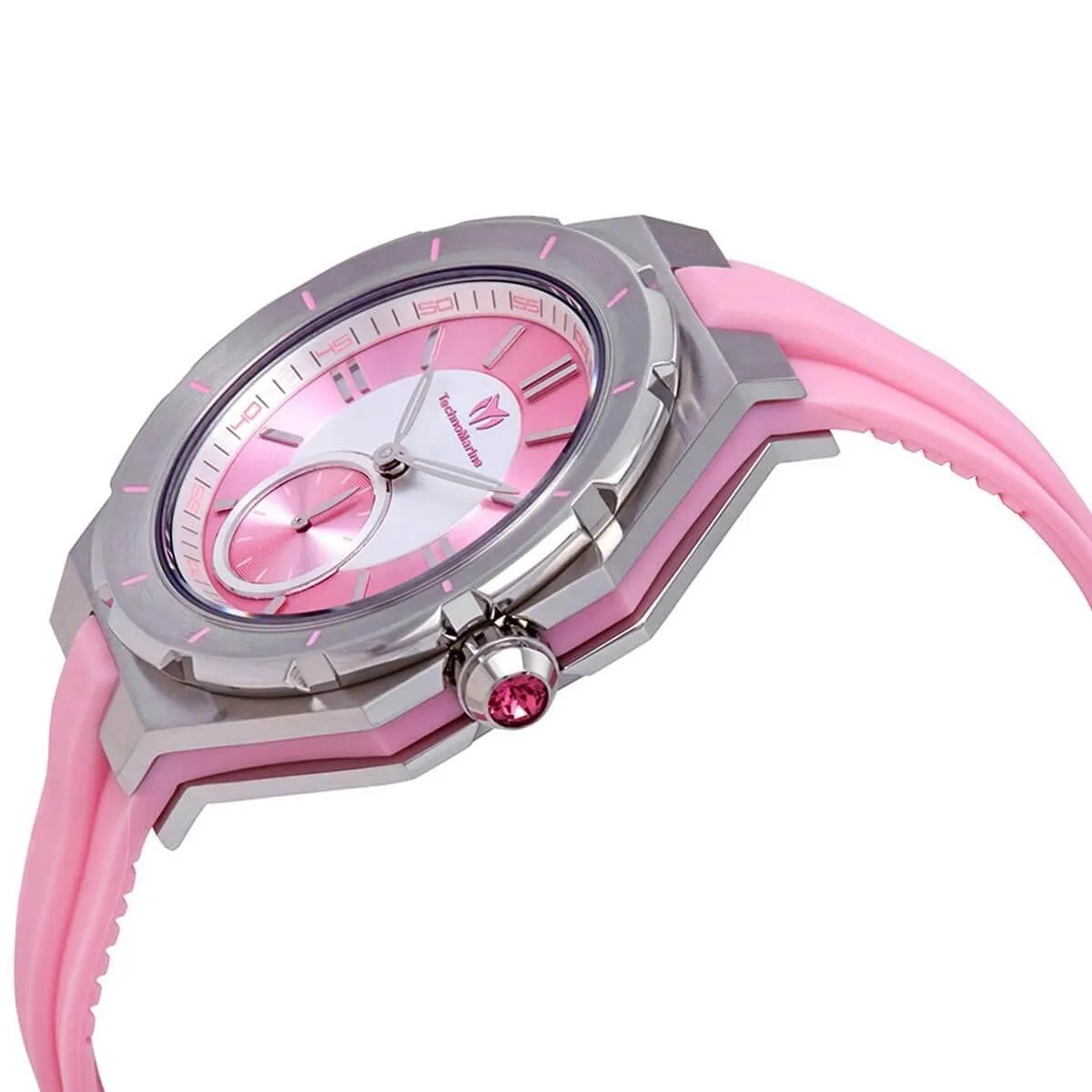 Technomarine Women's Quartz Watch - Cruise Sea Pink Rubber Strap | TM-118003