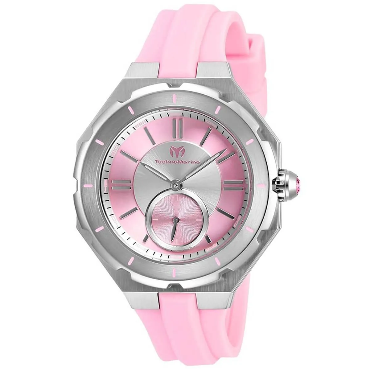 Technomarine Women's Quartz Watch - Cruise Sea Pink Rubber Strap | TM-118003