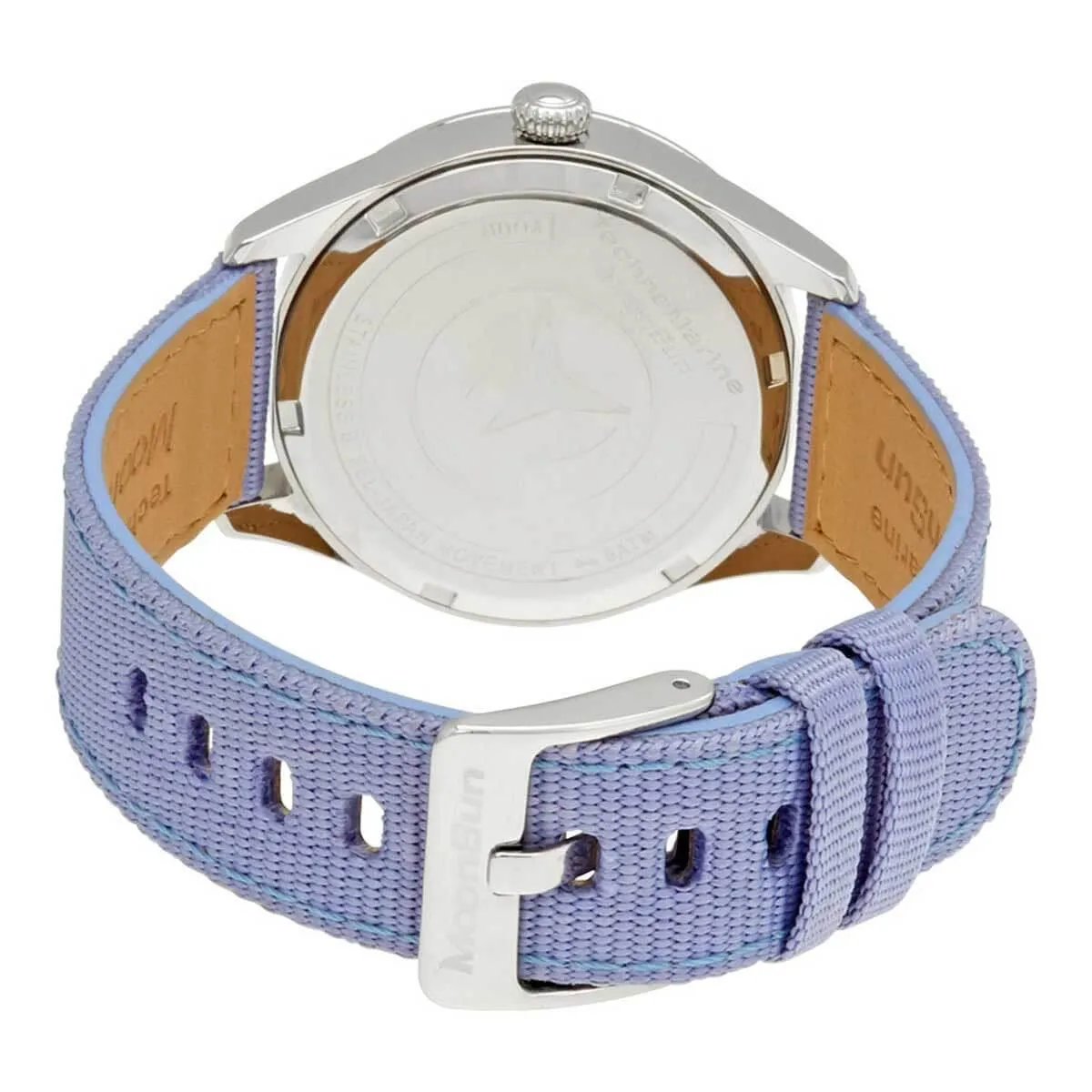 Technomarine Women's Quartz Watch - MoonSun Purple Nylon Strap | TM-117011